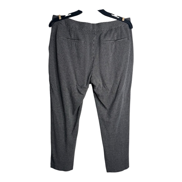 Theory Houndstooth Black and Gray Cropped Pants - Picture 2 of 5